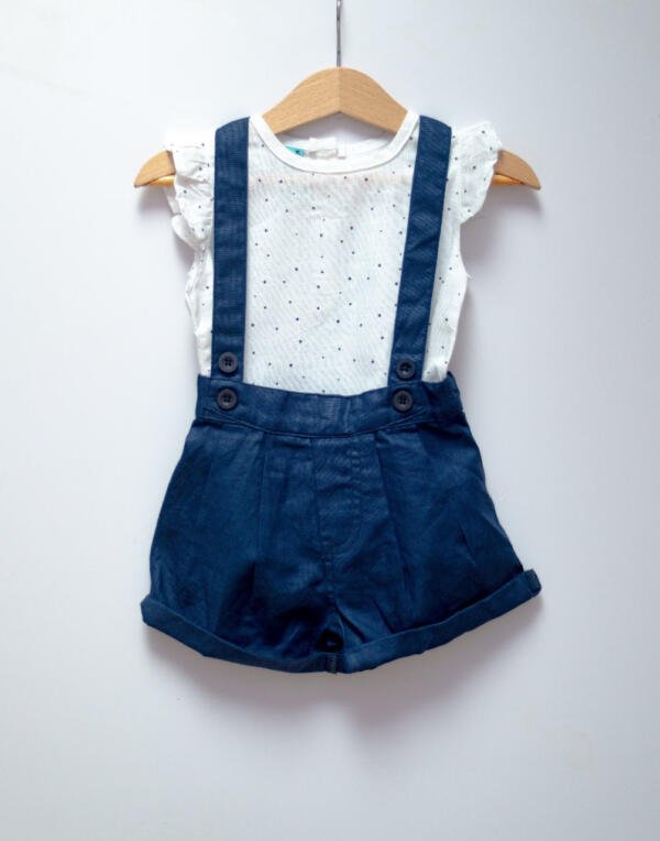 Girls Star Print Dungaree - Image 4