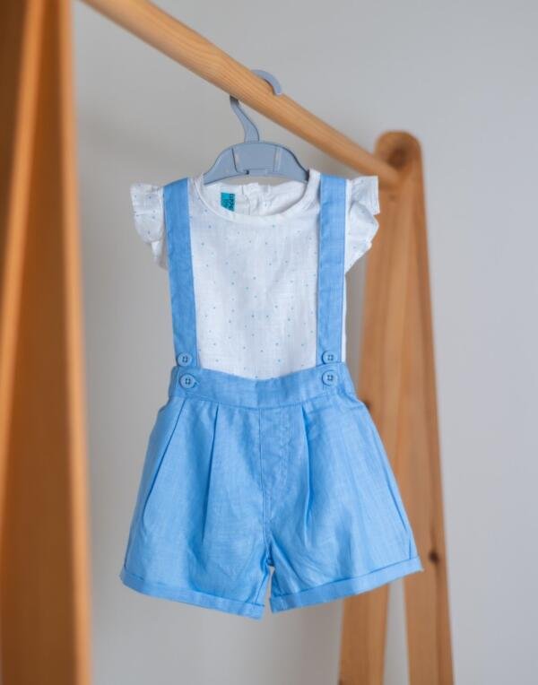 Girls Star Print Dungaree - Image 3
