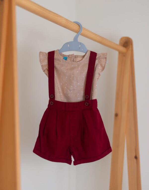 Girls Star Print Dungaree - Image 2