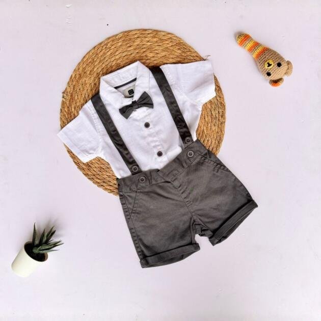 Collar Band Dungaree