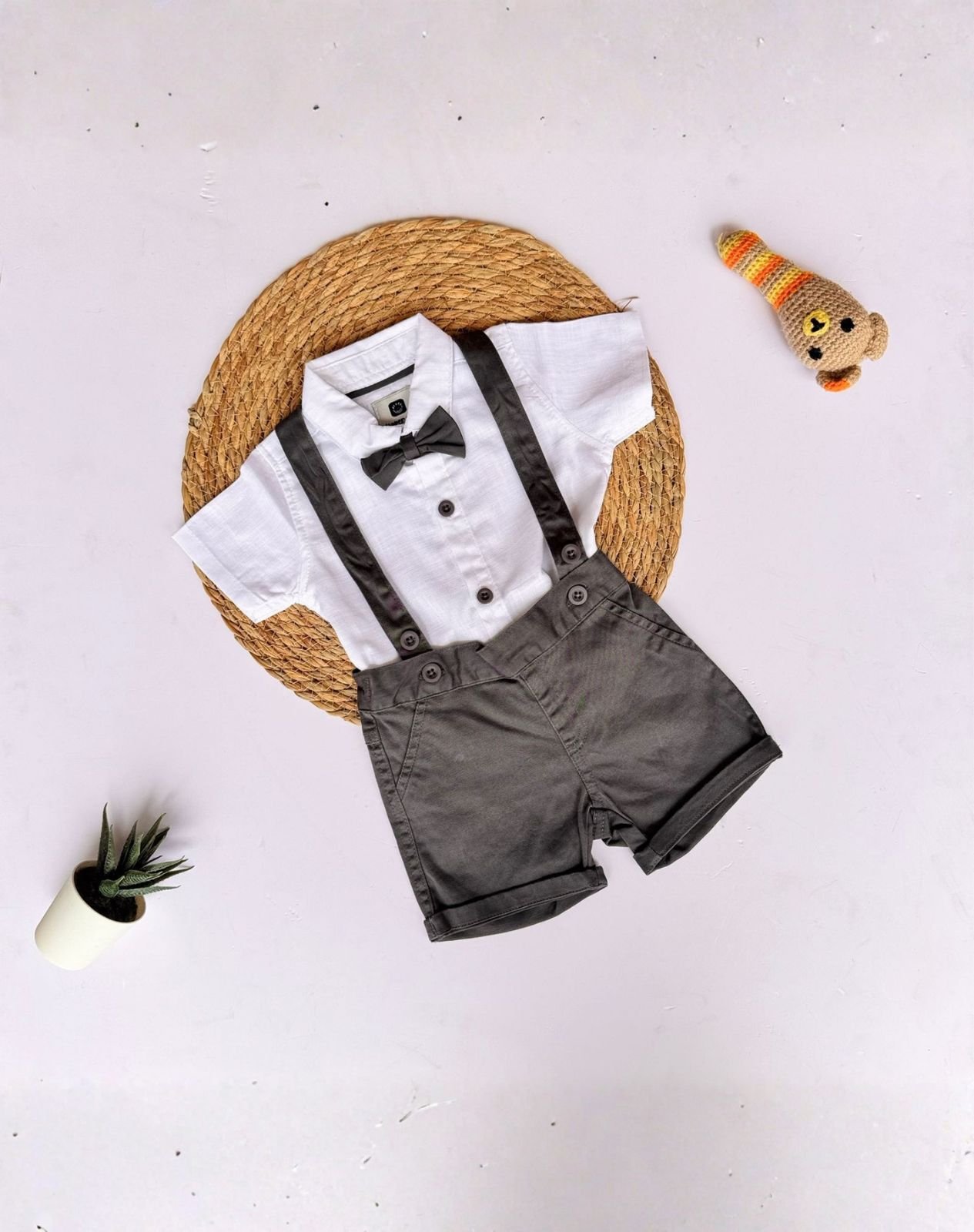 Collar Band Dungaree