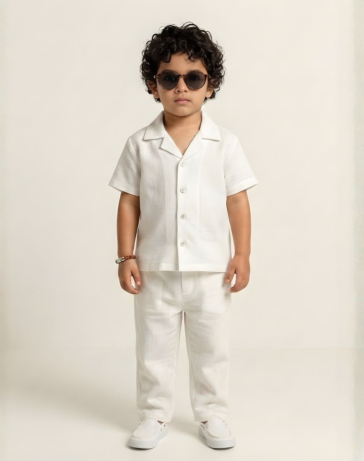 Boys Cuban Collar Set